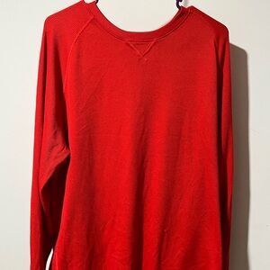 Under Armour Woven Vibrant Red Long Sleeve Top